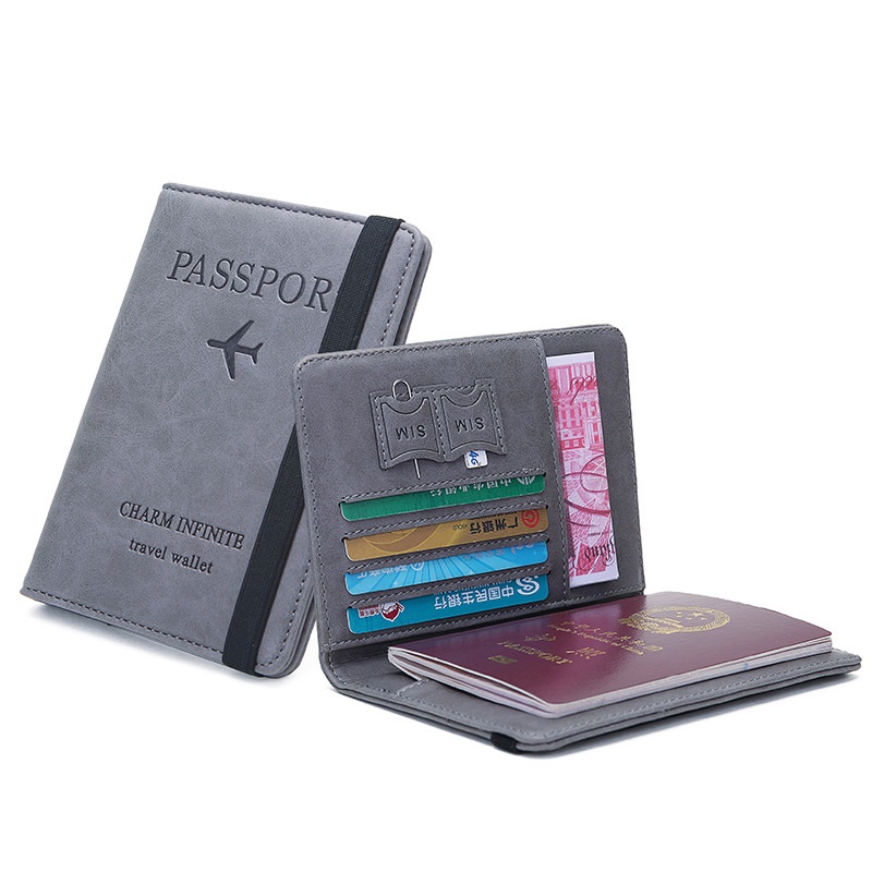Travel Accessories Useful - New Style Elastic Band Leather Passport