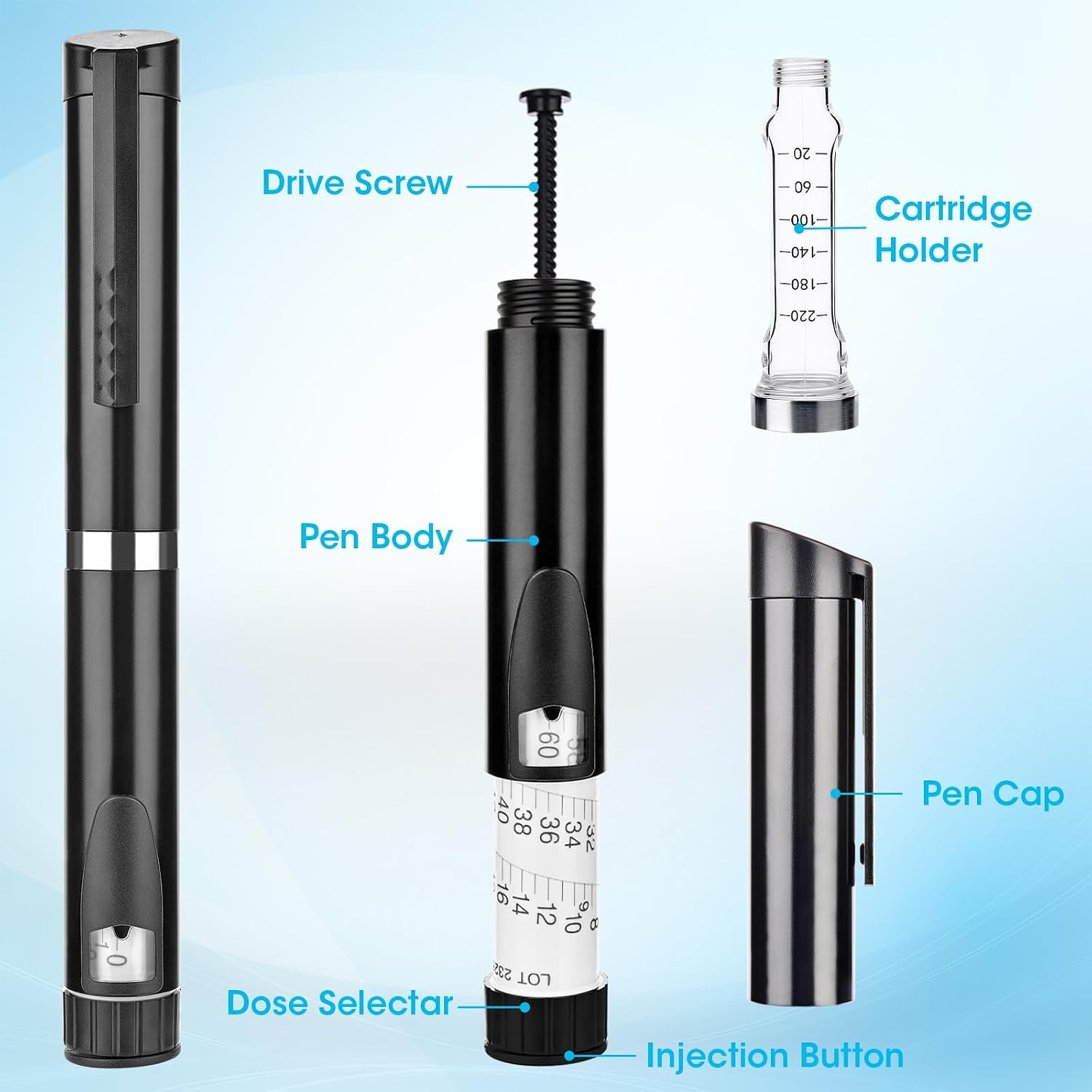 60 Units Peptide Pen Injector  - Travel Accessories Useful 评论和价格