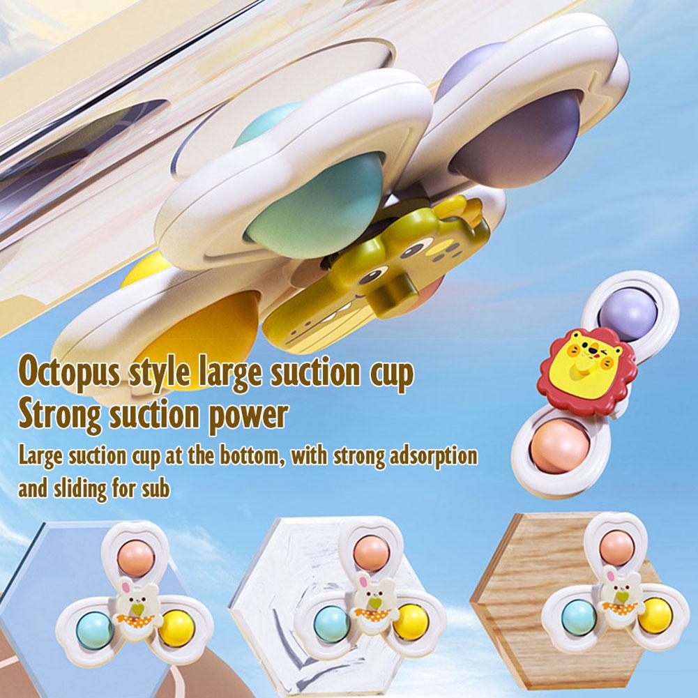 3PCS Suction Cup Rotating Toy  - Travel Accessories Baby 评论和价格