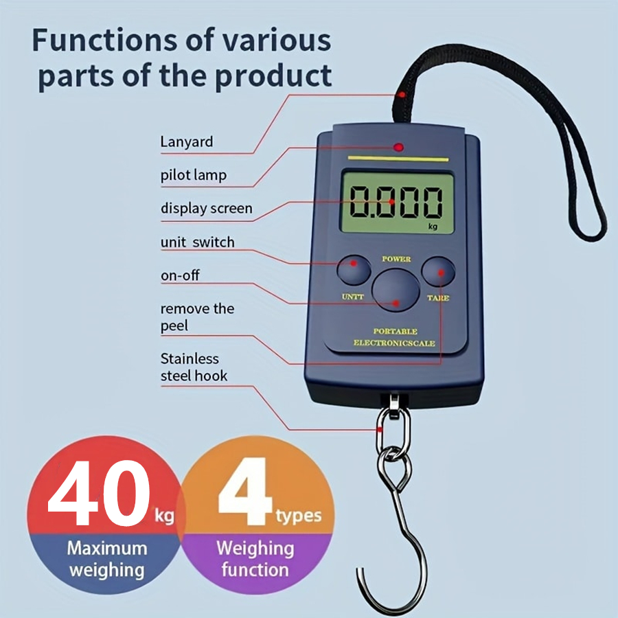 40kg Multifunctional Mini Elec - Travel Accessories Electronics 评论和价格