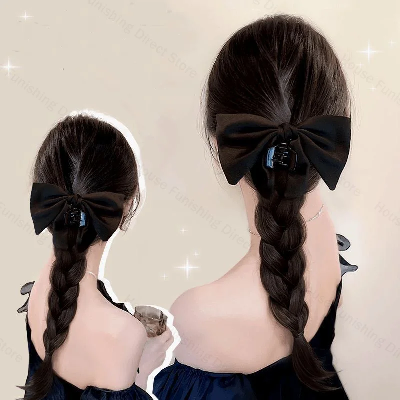 NEW Claw Clip Bow Wig Ponytail - Travel Accessories For Elderly 评论和价格