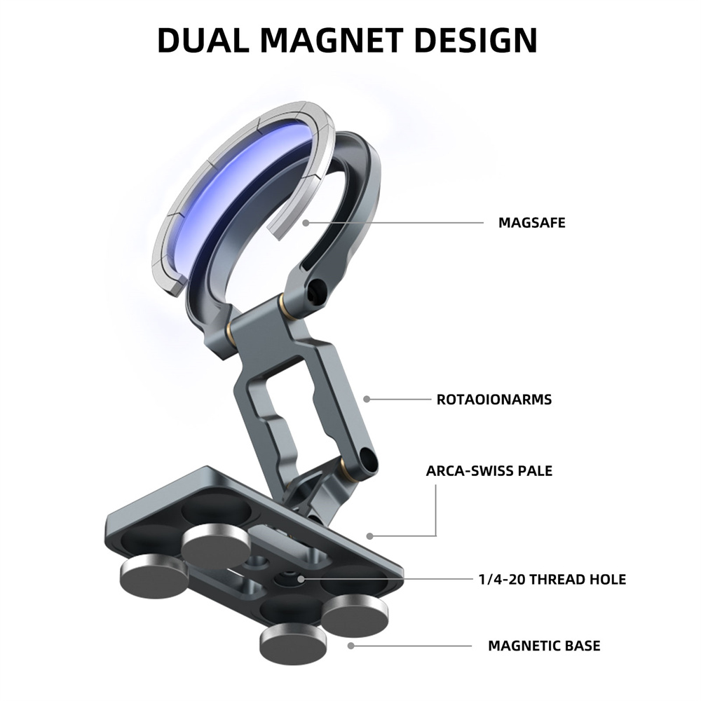 Dual Magnetic Phone Holder Fol - Phone Holder Airplane 评论和价格