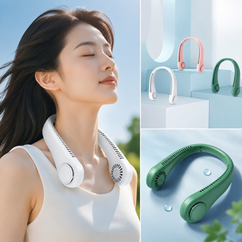 2026 New Bladeless Neck Fan US - Travel Accessories Electronics 评论和价格