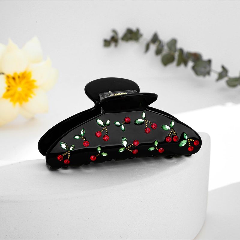 1pc Cherry hair clip, rhinesto - Travel Accessories For Elderly 评论和价格
