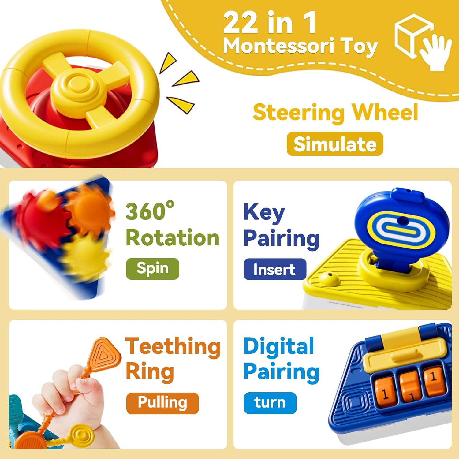 Baby Busy Board Activity Cube  - Travel Accessories Baby 评论和价格
