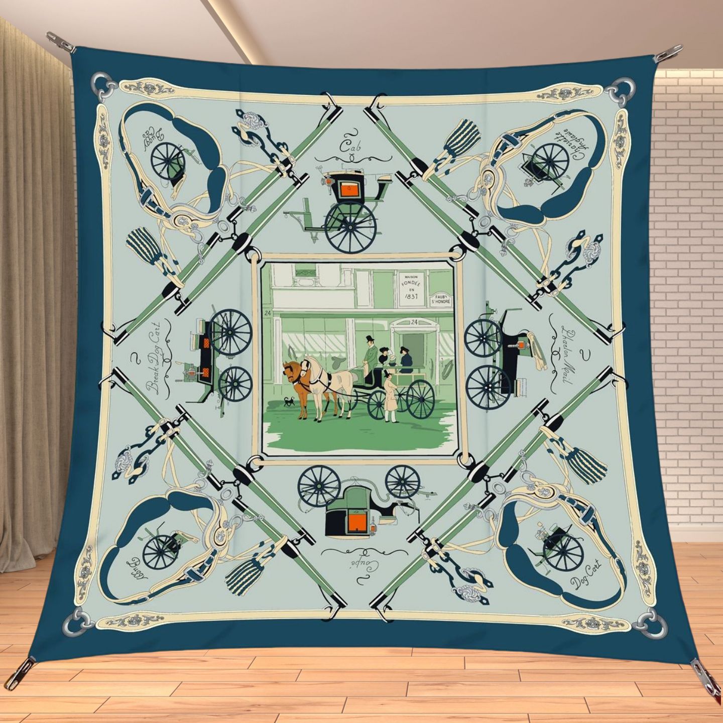 90cm Twill Silk Like Square Sc - Travel Accessories For Elderly 评论和价格