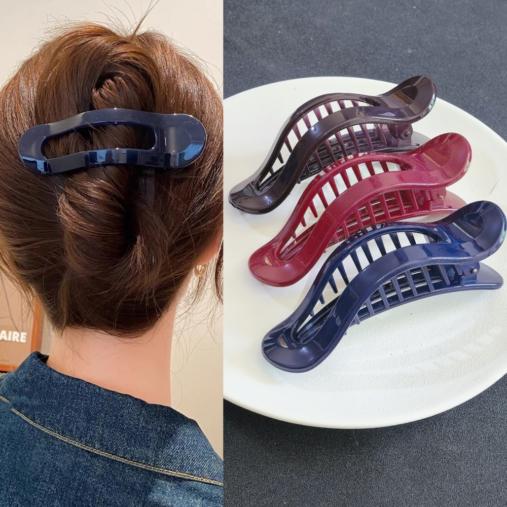 Large Flat Duckbill Hair Claw  - Travel Accessories For Elderly 评论和价格