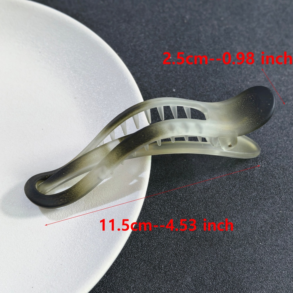 Large Flat Duckbill Hair Claw  - Travel Accessories For Elderly 评论和价格