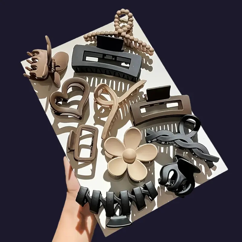 11Pcs Assorted Hair Claw Clips - Travel Accessories For Elderly 评论和价格
