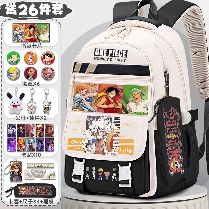 Anime One Piece Backpack Monke - Travel Accessories Teens 评论和价格