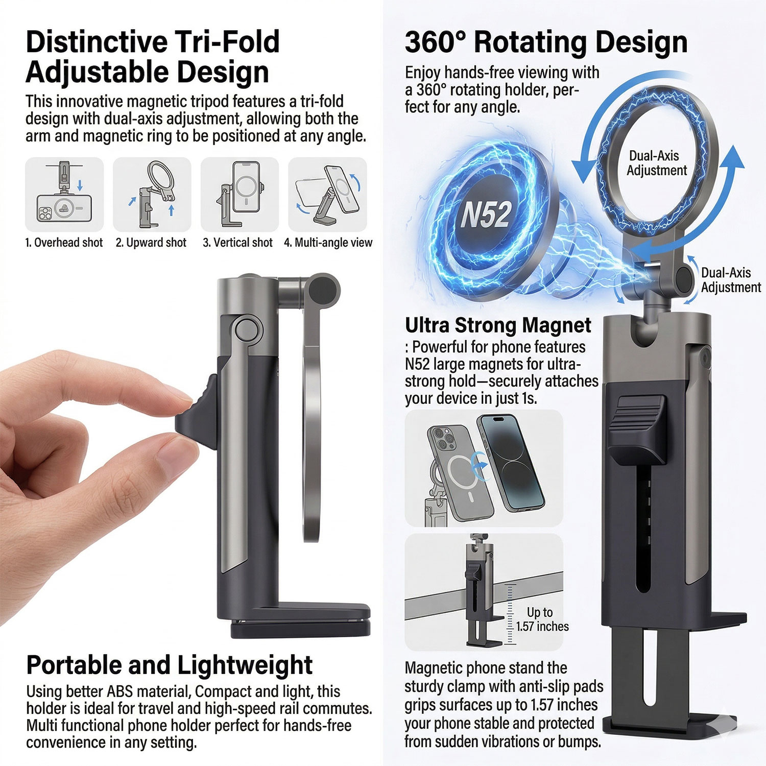 Adjustable Universal Magnetic  - Phone Holder Airplane 评论和价格