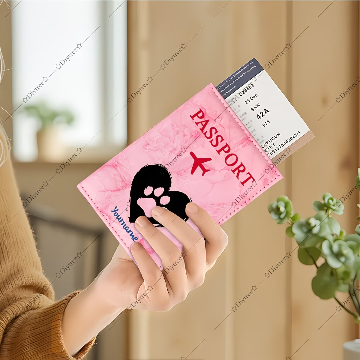 Custom Heart And Paw Print Pet - Travel Accessories Useful 评论和价格