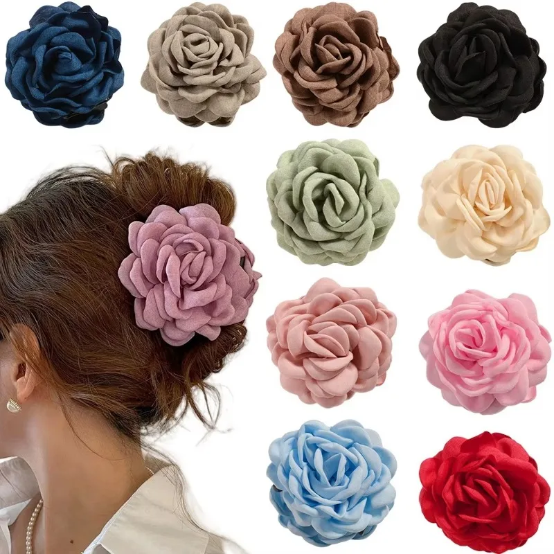 French Fabric Rose Flower Hair - Travel Accessories For Elderly 评论和价格