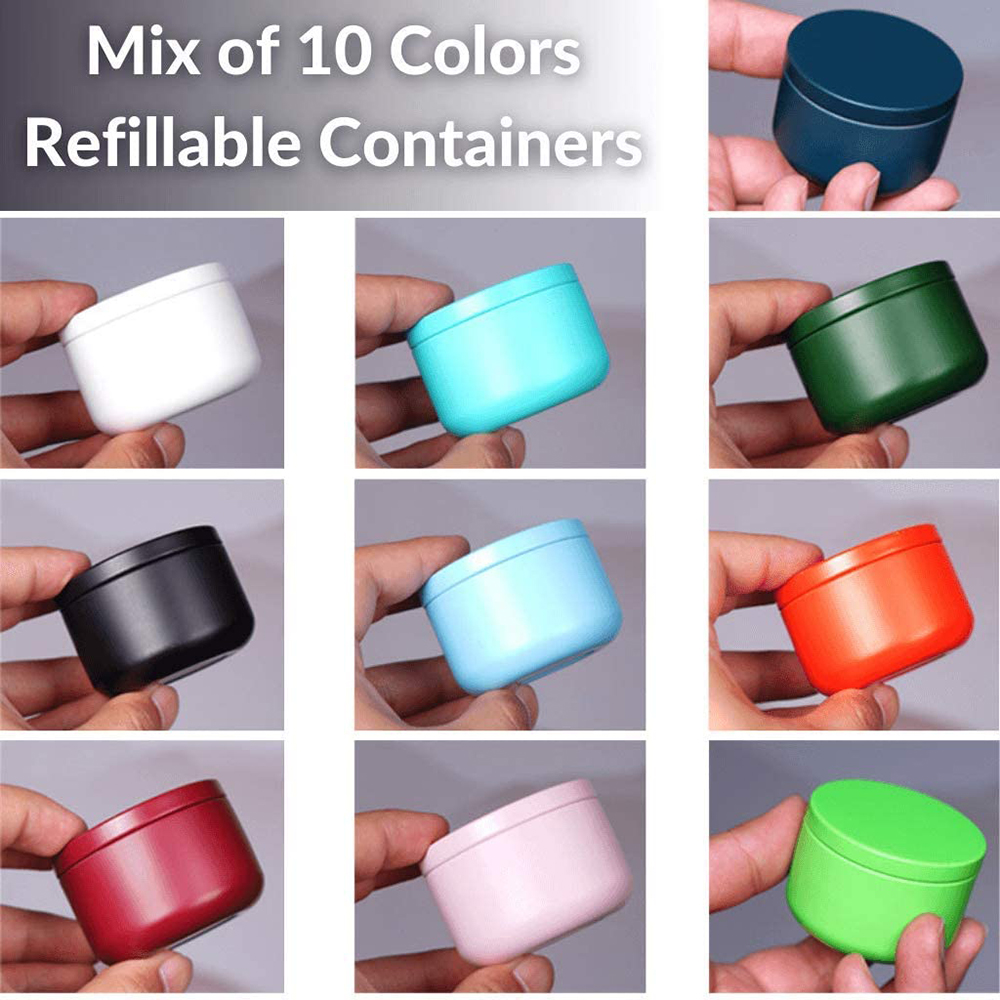 Tea Can with Airtight Lids Tin - Mini Iron Travel 评论和价格