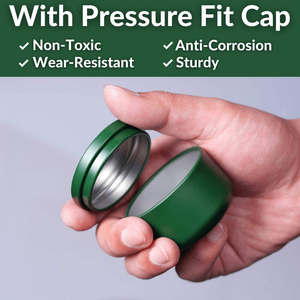 Tea Can with Airtight Lids Tin - Mini Iron Travel 评论和价格