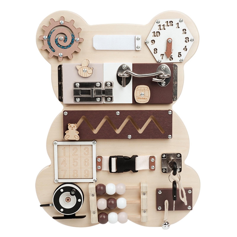 Montessori Activity Board Toy  - Travel Accessories Baby 评论和价格